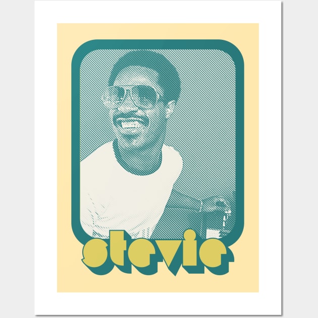 Stevie Wonder /// Retro Aesthetic Fan Design Wall Art by DankFutura